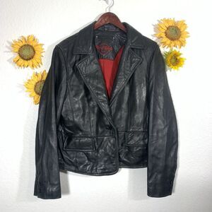 Hard Rock Cafe Danier Leather Jacket Size Large Women’s